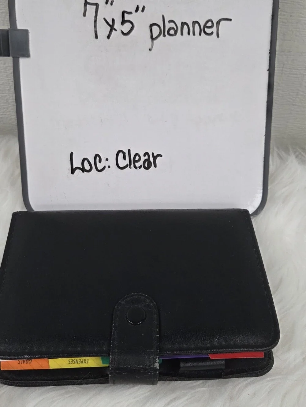 7x5 Faux Leather Binder Planner Book